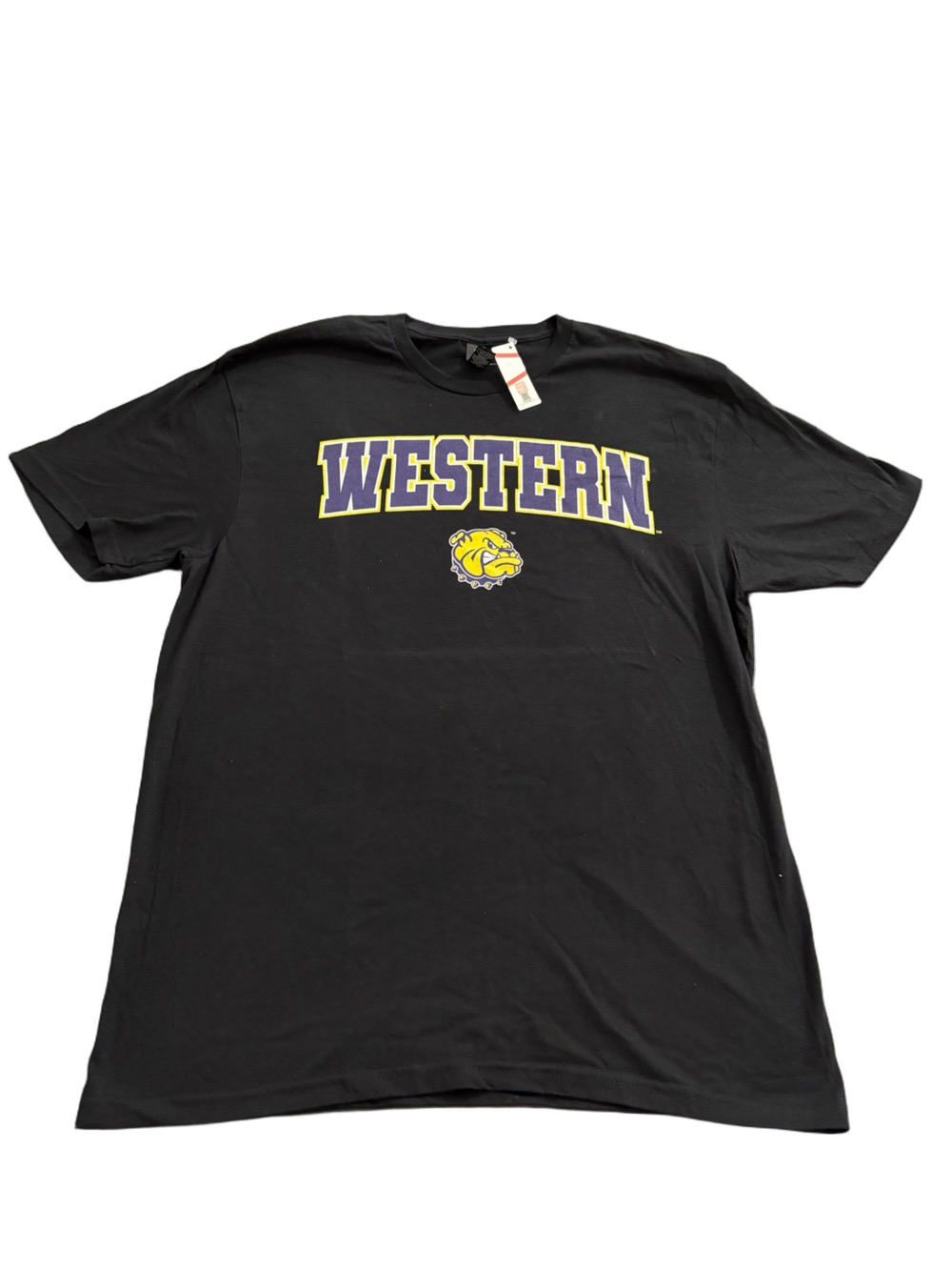 Western Illinois University Bulldogs Gildan Black Graphic T-Shirt Large NWT